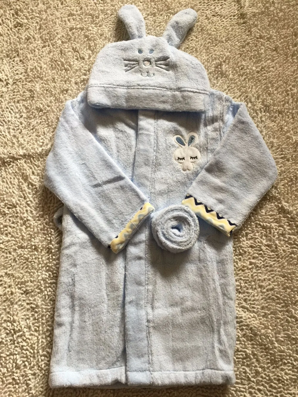 Bunny Rabbit Pink and Blue New Arrival Animal No twist Hooded Children