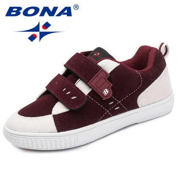 

BONA New Fashion Style Children Sneakers Shoes Hook & Loop Boys Casual Shoes Synthetic Girls Flats Comfortable Free Shipping