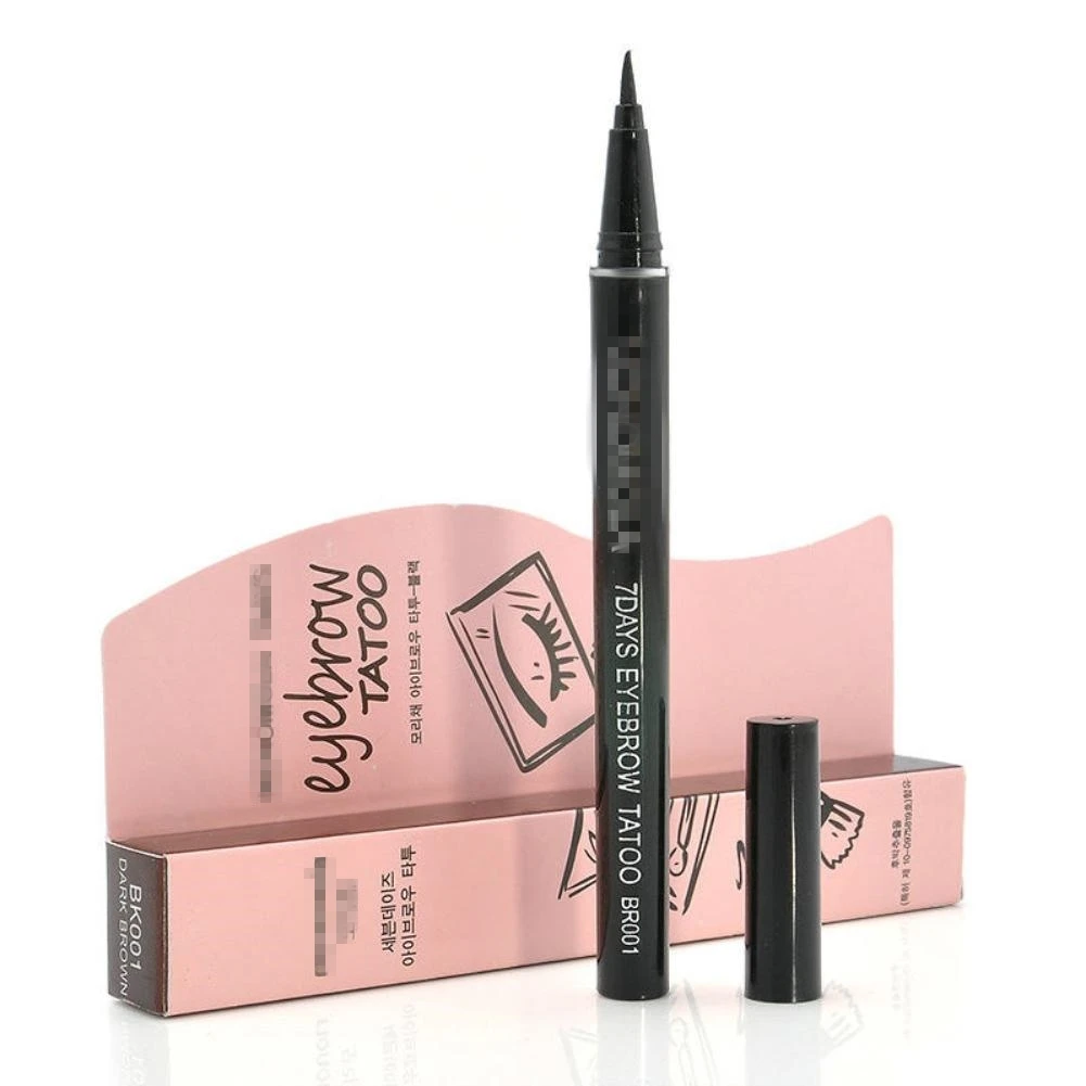 Long Lasting Makeup Women Gifts High Quality Eyebrow Liner 1Pcs Waterproof Brown 7 Days Eye Brow Eyebrow Tattoo Pen Liner