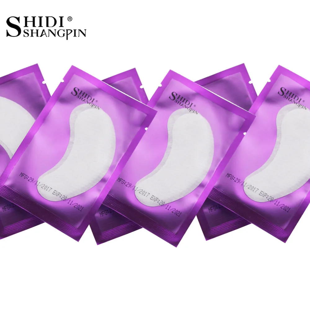 

SHIDISHANGPIN 5 Pairs Paper Patch Eyelash Extension Under Eye Pad Makeup Paper Patches Eye Tips Sticker Wraps Make Up Tools