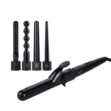 Многофункциональный Набор для завивки волос с 5 сменными палочками с 2 температурными настройками набор инструментов для укладки волос для всех волос 30