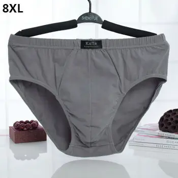 

Good quality! 5pcs/lot 2020 men briefs underpants man high waist pure cotton underwear panties plus size wholesale