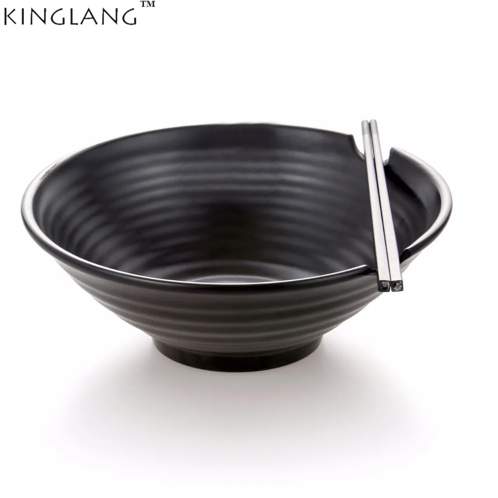 Kinglang Japanese Restaurant Big Plastic Melamine High Quality Black