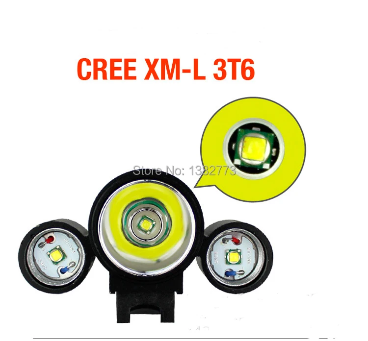 Лидер продаж 3x CREE XML T6 светодиодный свет фар велосипед 5000 люмен 18650 LED головной свет+ 4x18650 батареи pack+ зарядное устройство+ велосипед задний свет