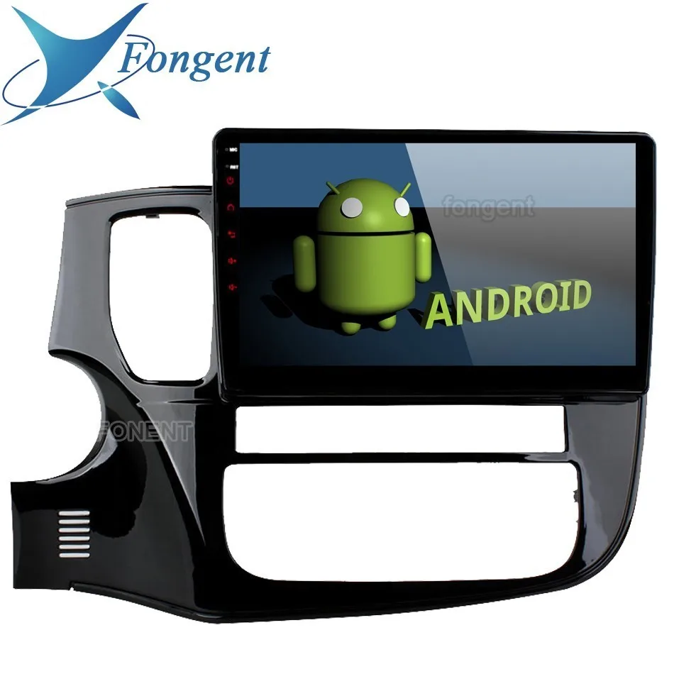 Fongent Android 9,0 Автомагнитола 1 Din радио мультимедиа для Mitsubishi Outlander 2014 2015 2016 2017 10,2 "Ips Экран Gps Navi