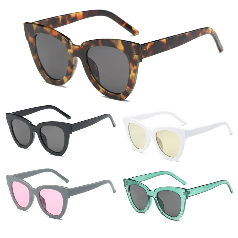 Women Fashion Retro Cat Eye Sunglasses Designer Square Frame Eyeglass Shades New