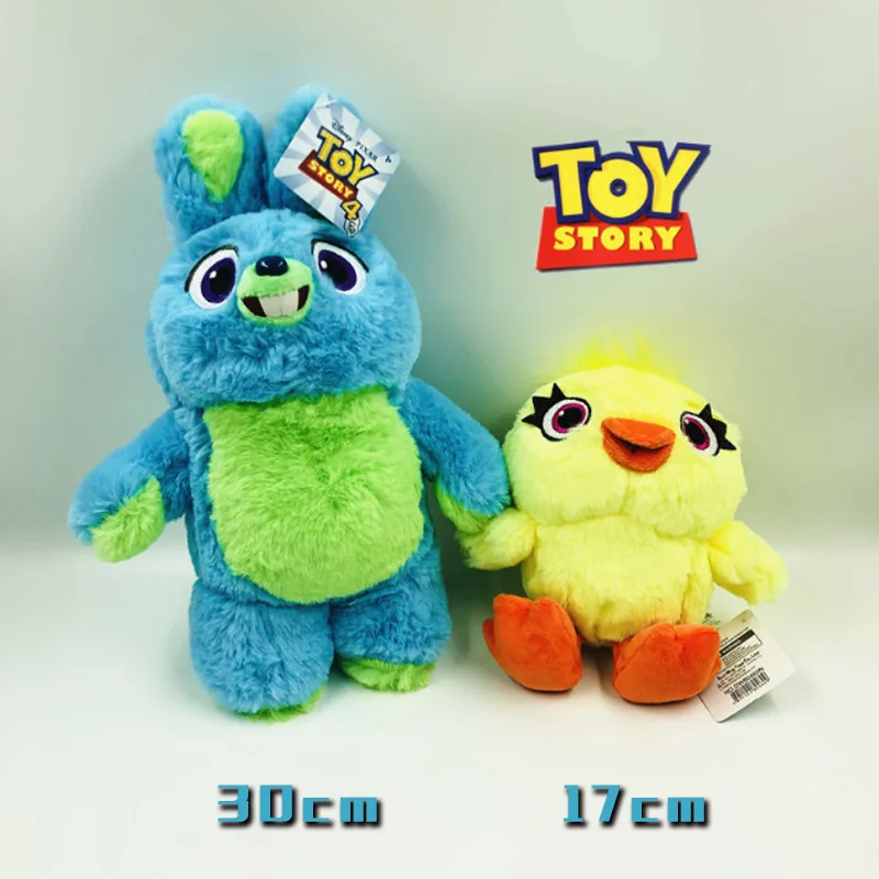 

Toy Story 4 High quality Bunny&Ducky Woody & Buzz Lightyear Doll Soft Stuffed Kids Birthday Christmas Gifts Plush Toys children