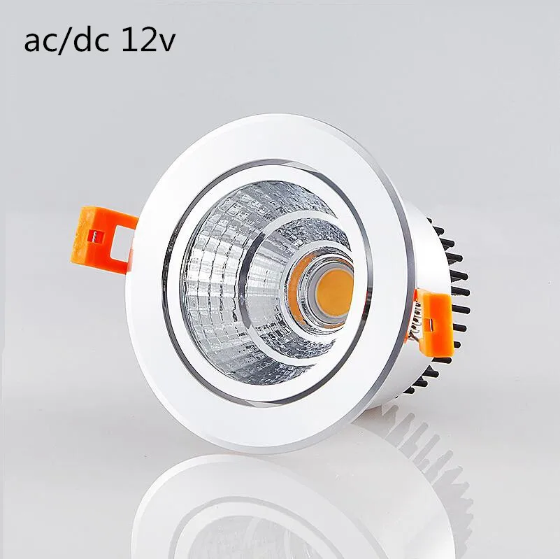 

1pcs ac/dc 12V Dimmable Led downlight light COB Ceiling Spot Light 3w 5w 7w 9w ceiling recessed Lights Indoor Lighting