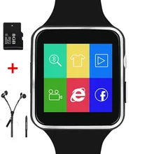 Heißen x6 smart watch android smartwatch tragbare geräte hd curved display unterstützung sim tf für iphone huawei handys mit kamera # B0
