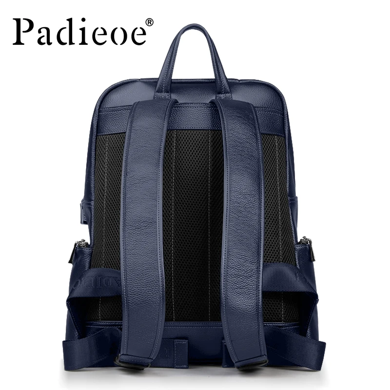 Padieoe Мужской Рюкзак bookbag Мужская сумка из натуральной кожи роскошный рюкзак для