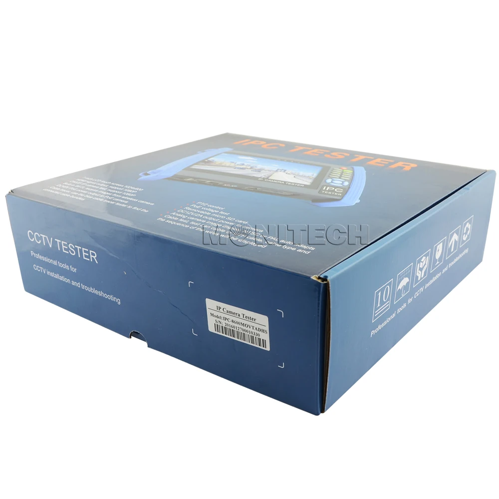 Многофункциональный IPC 8600MOVTADHS 7 ''сенсорный Экран IP аналоговый TVI CVI AHD SDI Камера