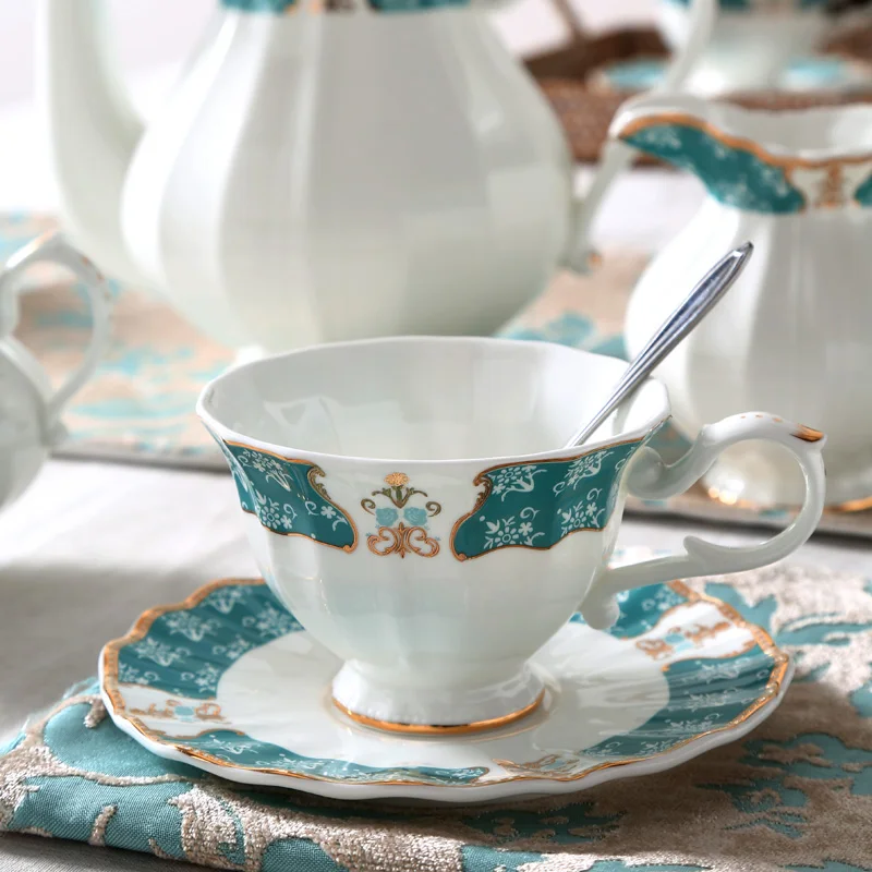 Американский стиль, набор керамических кофейных чашек, высококлассный Британский послеобеденный чай, домашний простой европейский костяной фарфор, послеобеденный черный чайник