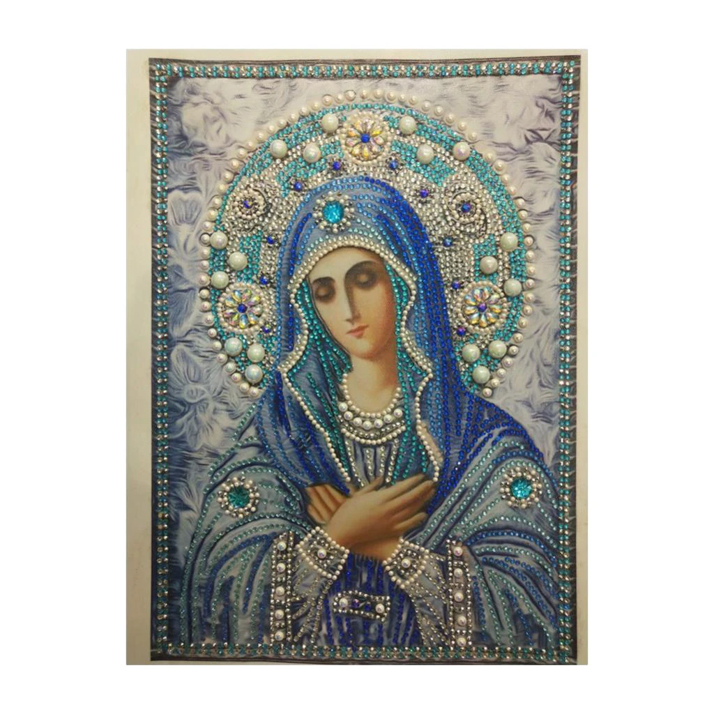 DIY Special Shaped 5D Religion Diamond Painting by Number Kit Partial Drill Rhinestone Embroidery Arts Craft 