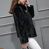 New Women Genuine Natural Piece Mink Fur Coat Jacket Winter Women Fur Outerwear Coats ► Photo 2/5