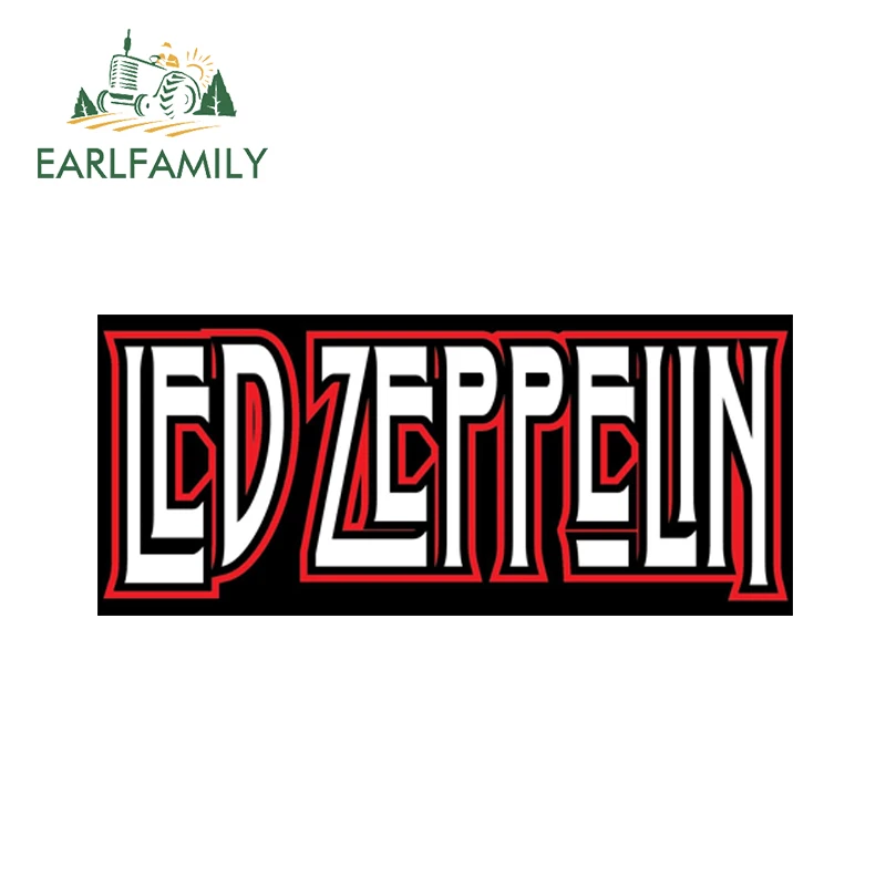 

EARLFAMILY 13cm x 6.1cm Led Zeppelin Car Sticker Decals Motorcycle Decorative Stickers Car Window Decals