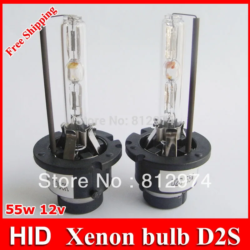 Free shipping!! 55W AC Xenon Bulbs D2S 2pcs with metal hold Best
