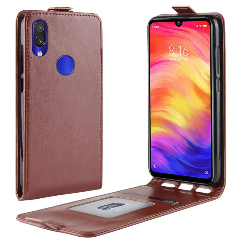 Вертикальный чехол книжка для Xiaomi Redmi 7 Y3 кожаный k20 Pro Note защитный