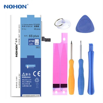 

Original NOHON For Apple iPhone 6 6S 7 6 Plus 6S Plus Battery Real High Capacity Lithium Polymer Batteria Free Repair Tools
