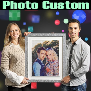 

DIAPAI Photo Custom Diamond Painting 5D DIY Picture of Rhinestones Diamond Embroidery 3D Cross Stitch Home Wedding Decoration
