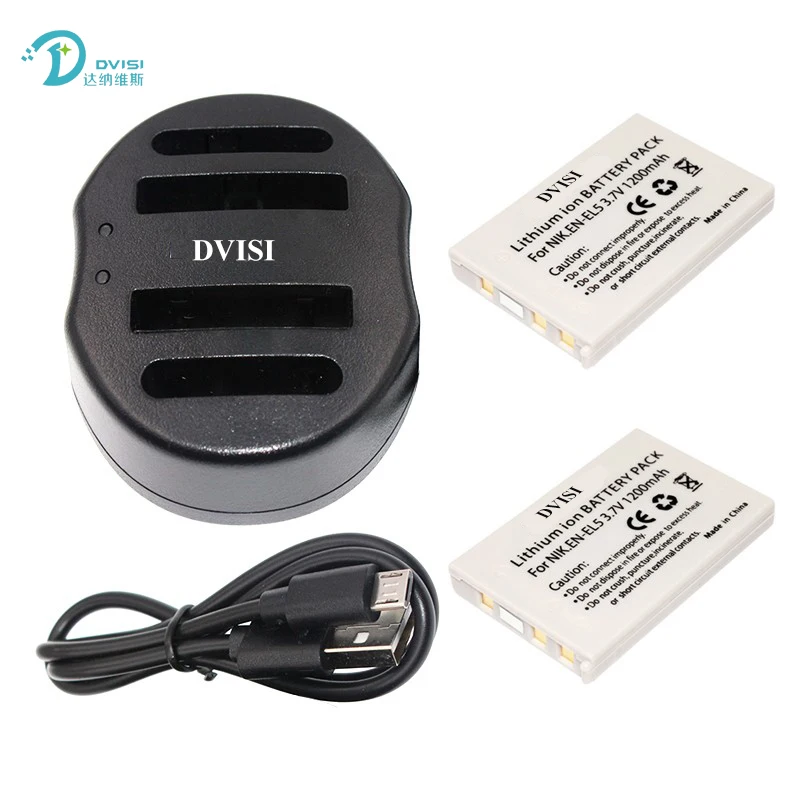 2 шт. USB зарядка для камеры Nikon Coolpix P80 P90 P100 P500 P510 P520|camera battery|en el5en el5 battery |
