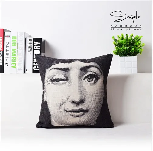 Наволочки для подушек Coussins Decoratif Ретро Винтаж Fornasetti Декоративная Подушка Cuscini