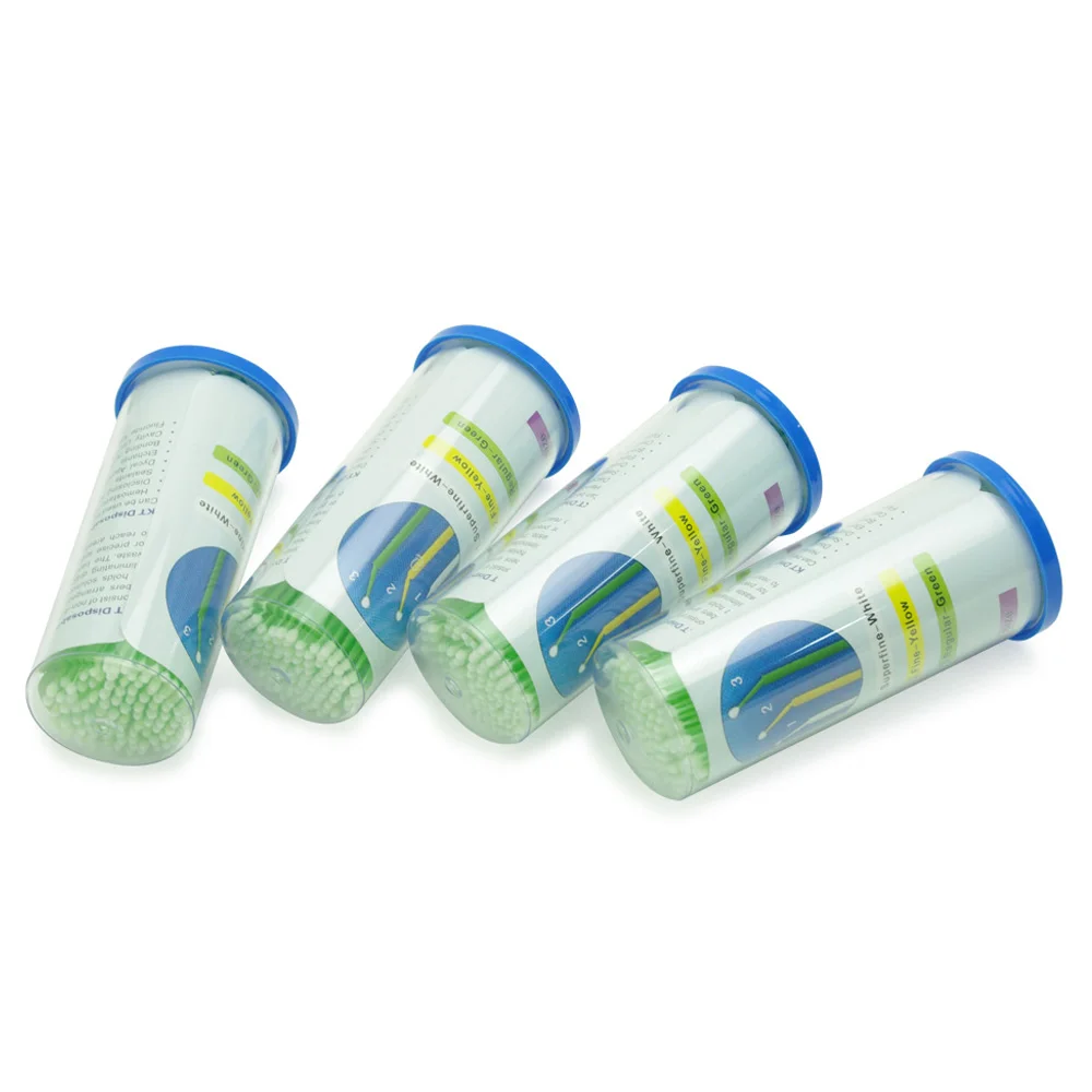 

Dental Lab Micro Applicators Disposable Brushes 2.0mm Size Tips Green Color 400pcs Dental Material Wholesales Fast Free Shipping