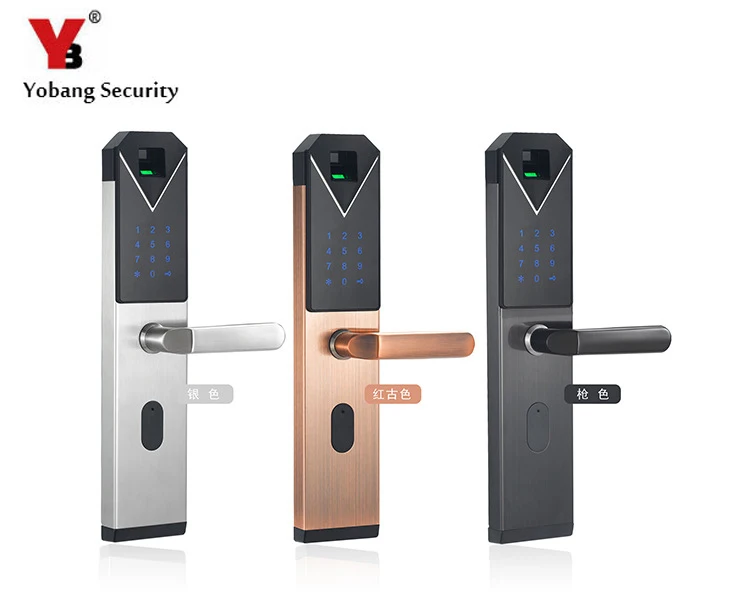 Электронный умный дверной замок отпечатков пальцев + 4 карты + 2 механические ключи без ключа кодовый замок умный вход Офис Дом
