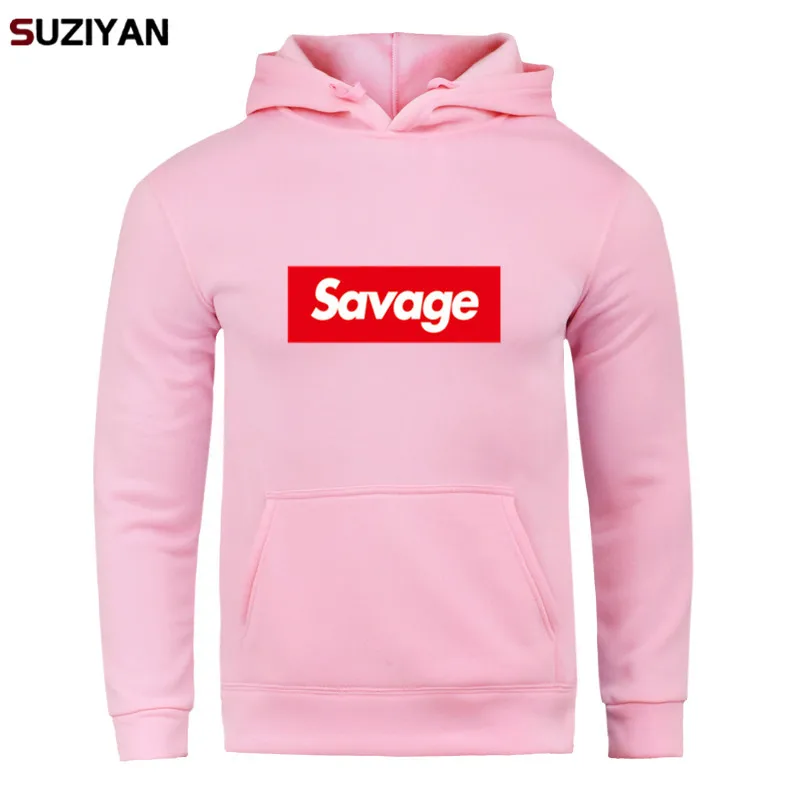 Новые мужские толстовки с принтом Savage, худи Parody No Heart X Savage Mode, уличная одежда с длинными рукавами, топы и пуловеры Suprem Harajuku - Цвет: Y09-SAVD