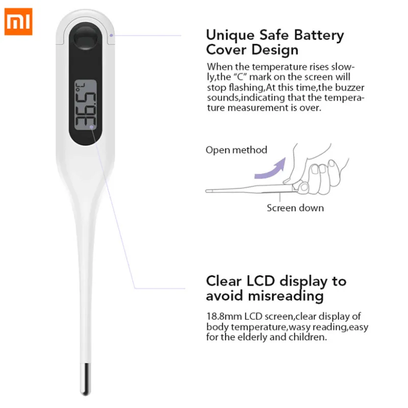 Оригинальный медицинский ЖК электронный термометр Xiaomi для детей и взрослых