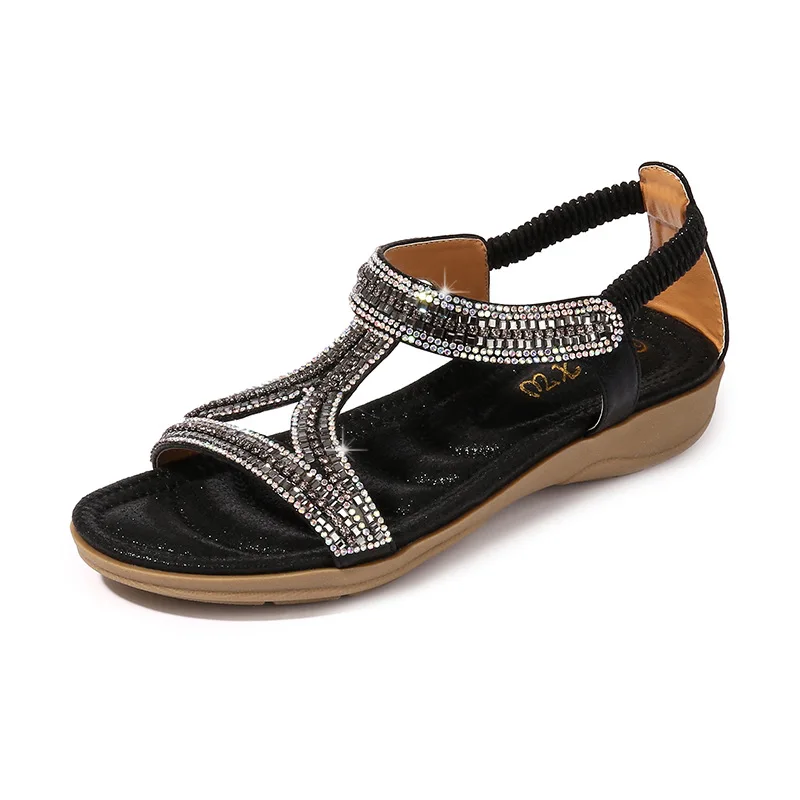 

NAUSK 2019 spring and summer women's shoes Korean silk satin Pointed bow tie Baotou flat heel sets semi sandalias