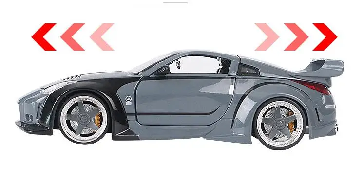 JADA Высокая симуляция NISSAN 350Z 1:24 передовая модель автомобиля из сплава литая под давлением металлическая модель игрушечного автомобиля Коллекция Модель