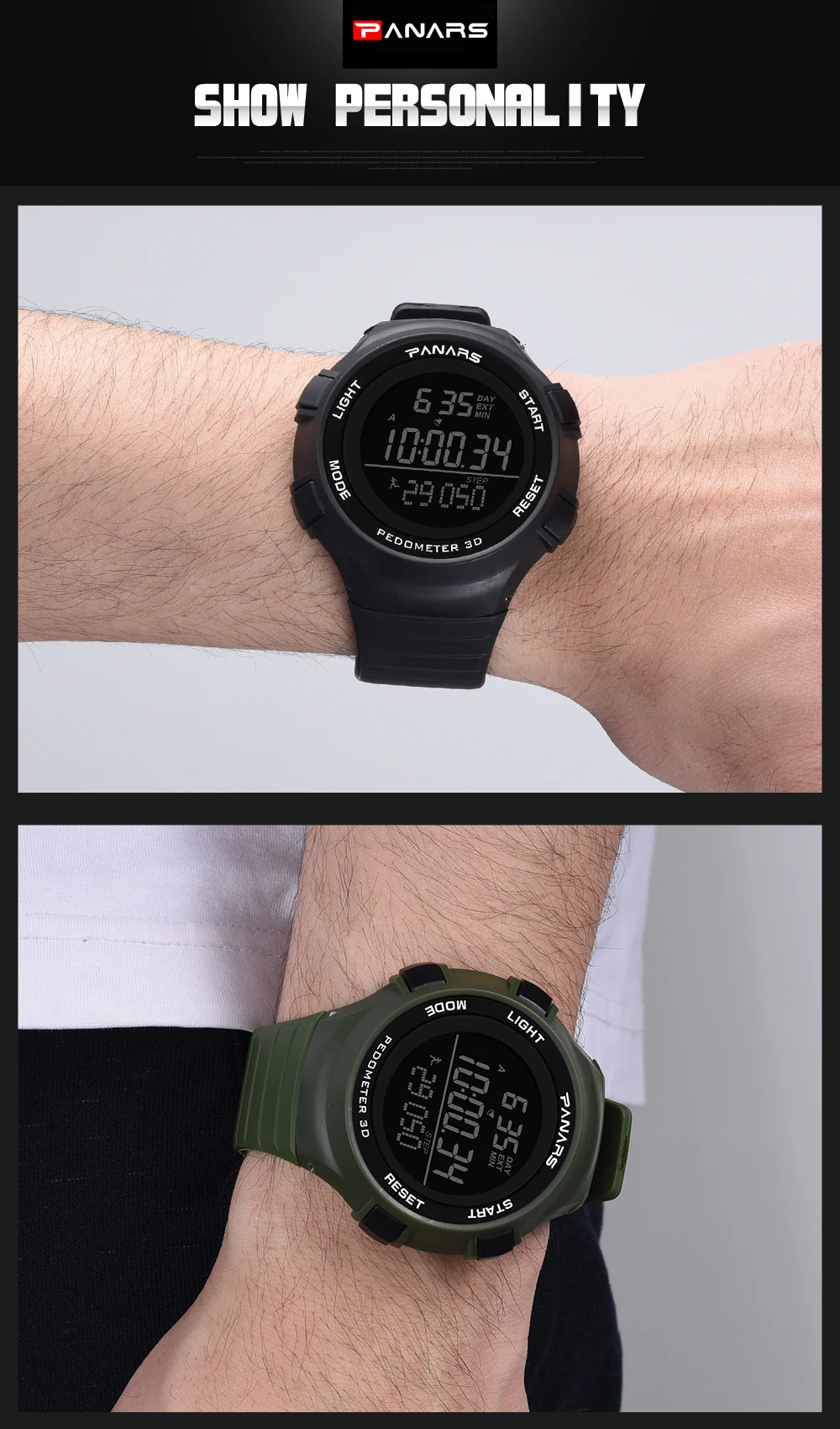Мужские военные часы Топ бренд Роскошный шагомер часы электронные наручные часы цифровой светодиодный дисплей Открытый спортивные часы водонепроницаемый