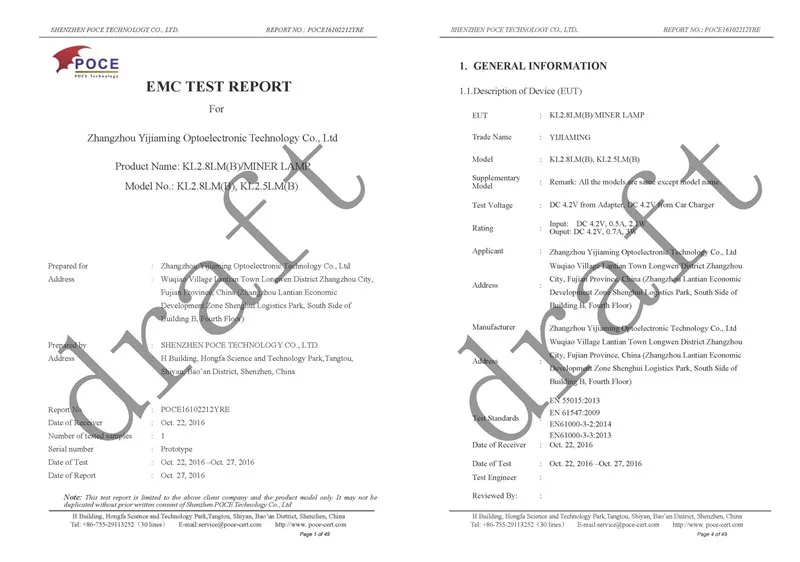 CE Certificate