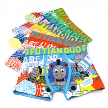 3 шт./партия, г., модные стильные мягкие хлопковые детские трусы, трусы с принтом с героями мультфильмов, трусы-боксеры для мальчиков