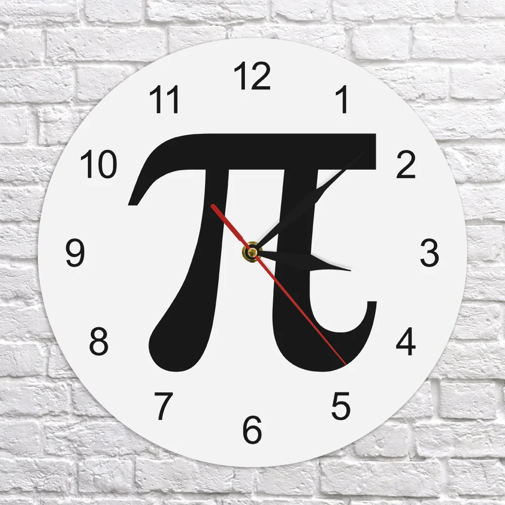 Креативные Pi математические числа Настенные часы число Пи гик ботаник математические шикарные настенные часы для любителей математики