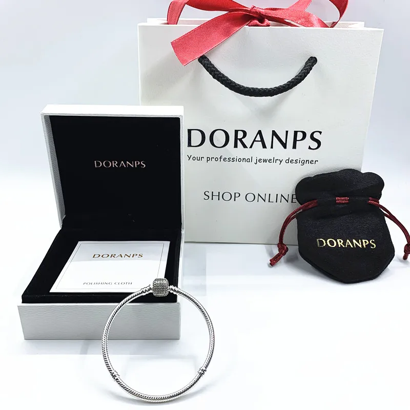 

2019 NEW Brand Silver bangle 925 charm bead bracelet women chain jewelry gifts,1pz