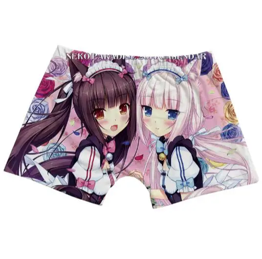 Много стилей NEKOPARA сексуальные мужские трусы для мальчиков neko para Мужское нижнее белье Боксеры Трусы