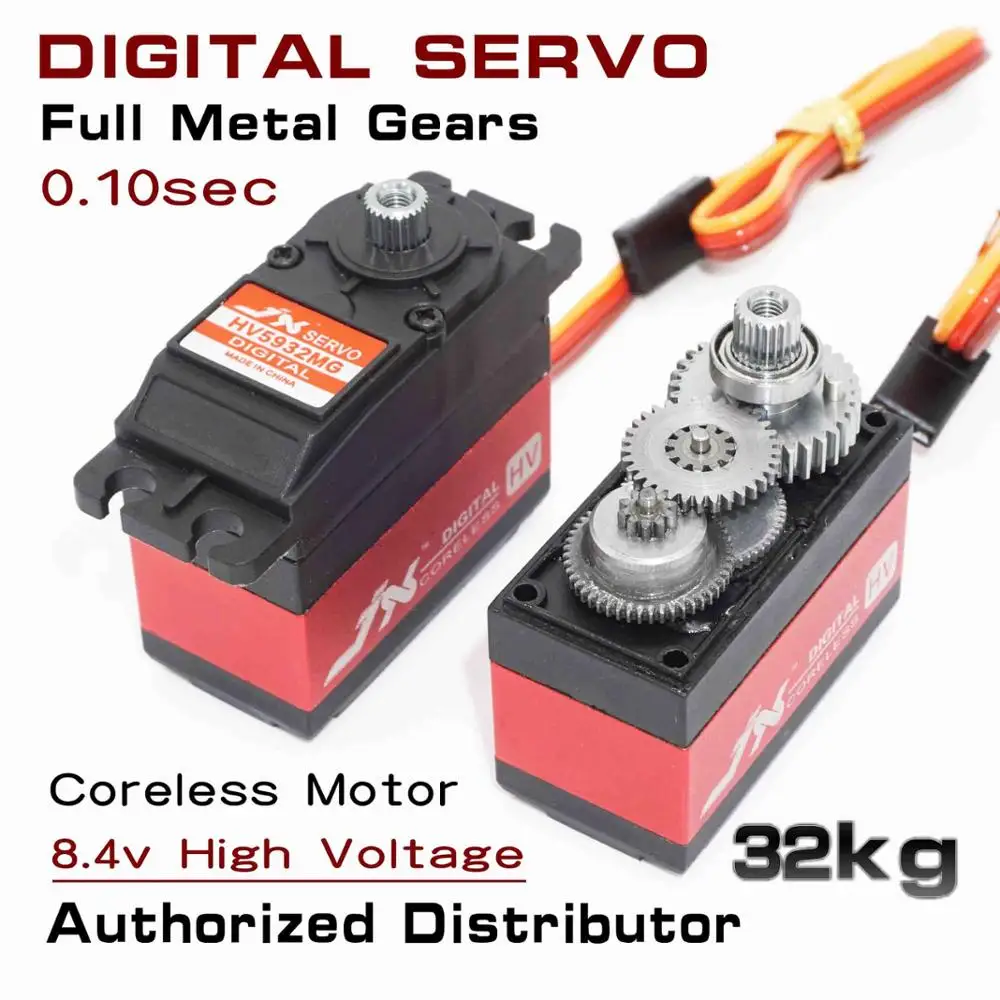 JX Servo PDI HV5932MG 32KG Metallic Gears Large Torque 180 360 High
