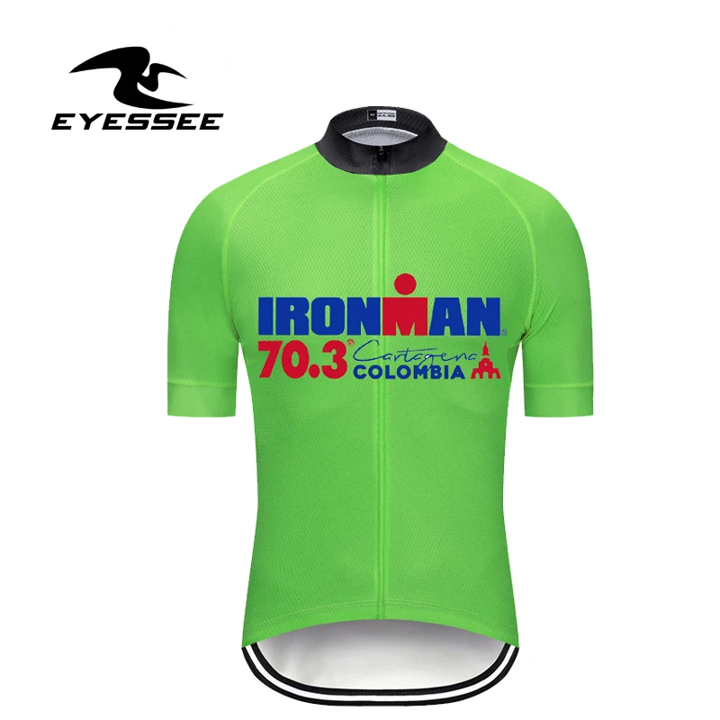 IRONMAN 70,3, Колумбийская велосипедная футболка/Профессиональная дышащая одежда для езды на велосипеде Ropa Ciclismo Bicicletas, одежда для велоспорта с коротким рукавом
