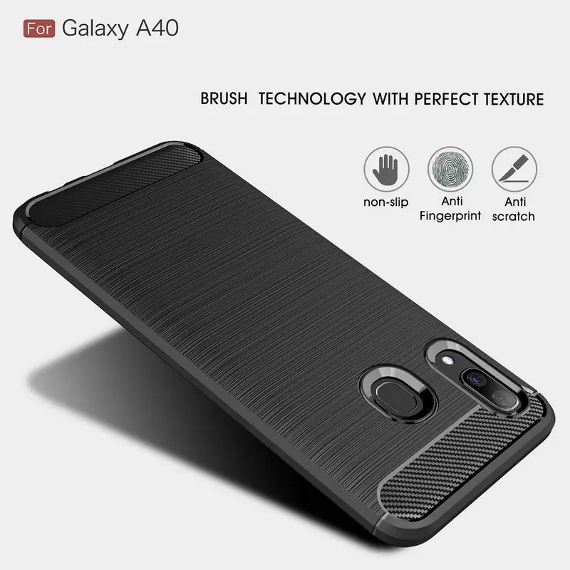 WIERSS Anti-knock Armor Case Cover for Samsung Galaxy A40 A30 SM-A405F for Samsung Galaxy A60 A50 Silicon Cases Covers>