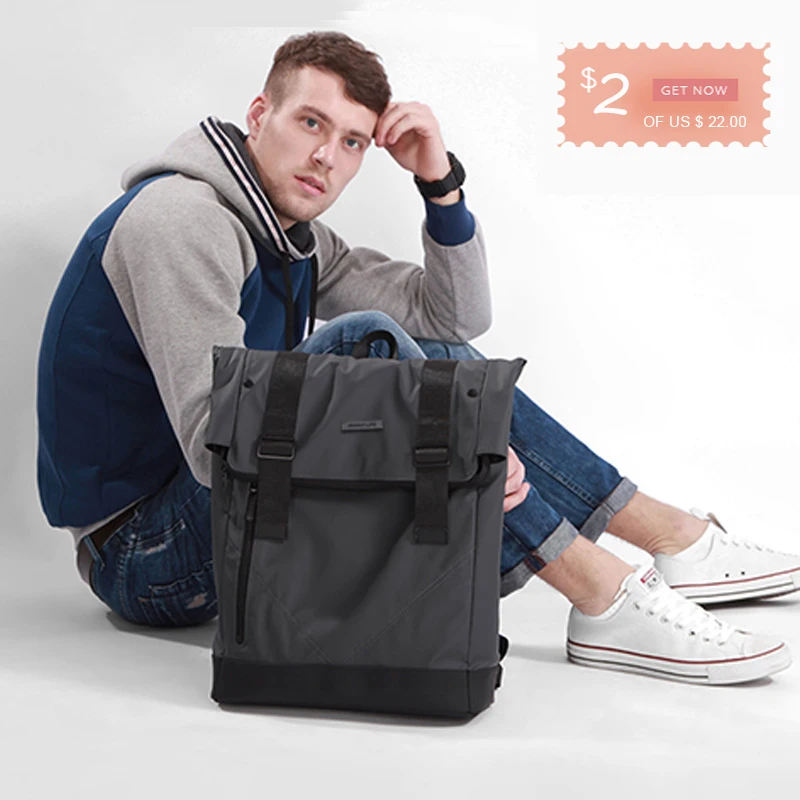 BESTLIFE casuales de los hombres mochilas de cuero de PU Flip Mochila Escolar de Moda hombre urbano impermeable bolsas de viaje Mochila BESTLIFE casuales de los hombres mochilas de cuero de PU Flip Mochila Escolar de Moda hombre urbano impermeable bolsas de viaje Mochila