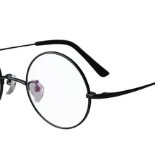 Agstum роскошный чистый титан 44 мм круглый винтажный ультра-светильник оправа для очков очки по рецепту готовые очки