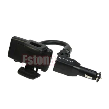 

Car Cigarette Lighter Mount Stand Holder + 2 USB Port Charger For Cell Phone