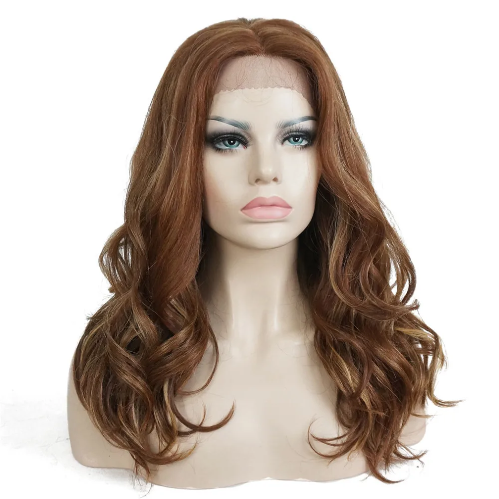 

StrongBeauty Synthetic Lace Front Wig Wavy Long Hairstyle Women's Wigs Heat Resistant Hair