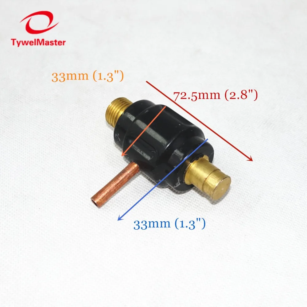 4 Meters Conectores de cable DKJ35-50 refrigerados por agua con cabezal de antorcha de soldadura por arco Tig Agon WP18 con 4 metros//8 metros de cable