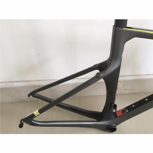 Cheap Free Shipping t1000 grey-yellow Painted Carbon Road Bike Frame,fork Road Frame Carbon China cadre carbone route 2016 BICICLETA