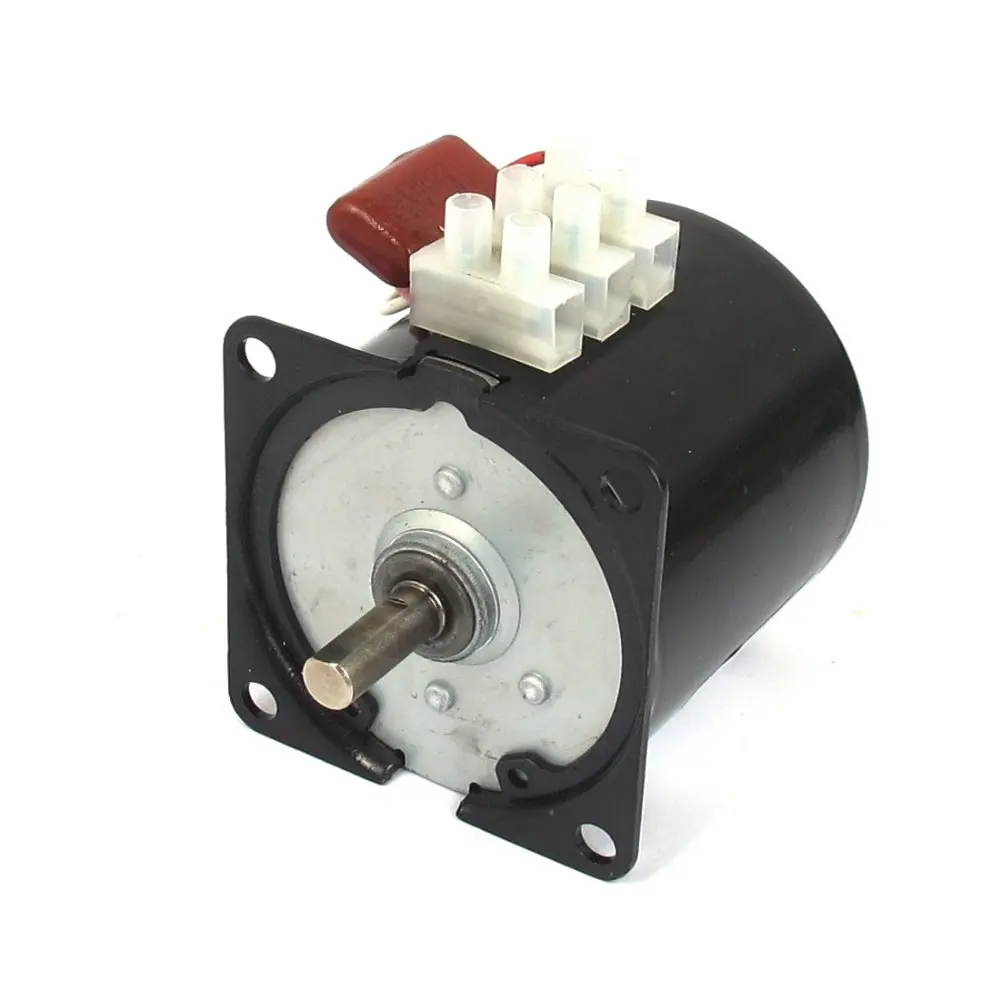 

UXCELL AC 220V 10RPM 50Hz Electric Machine Gear Motor 60KTYZ w Capacitor for Gluing ,Monitor, Electgrical Curtain Hot Sale