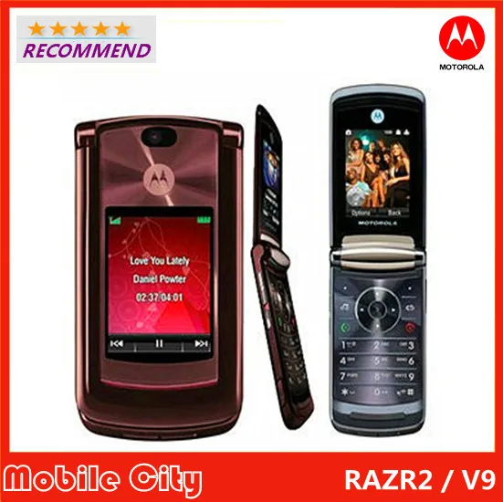 Refurbished Unlocked V9 Original Motorola RAZR2 V9 Flip