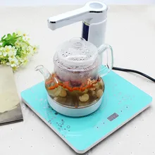 Электрический чайник полностью автоматический верхней Электрический стекло барботер Чай котла защита от перегрева