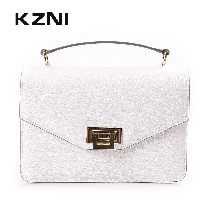 

KZNI Bags for Girls Ladies Handbags Genuine Leather Bag Women Designer Handbags High Quality Purse Women Sac Femme Pochette 9055